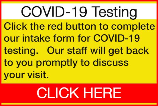 COVID testing logo v1 yellow BOLD 1