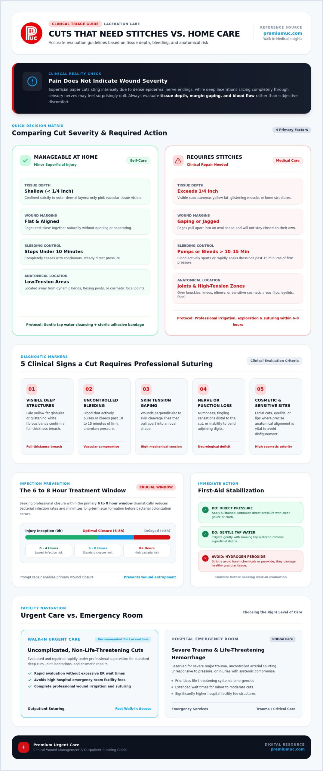 Cuts That Need Stitches vs Ones That Don't: Clear Clinical Guidelines for 2026